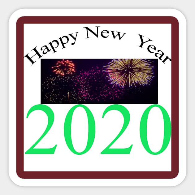 new year 20 Sticker by paulashish